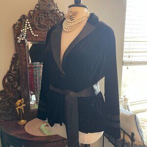 Standards & Practices NWT 3x fits like 22W Black Velvet Jacket - Stretch Fabric